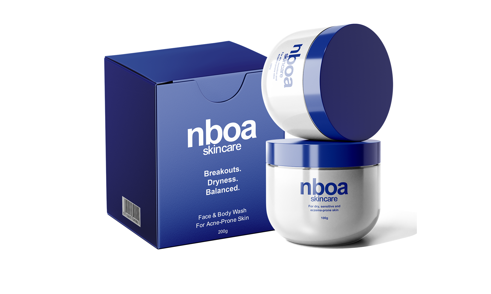 NBOA Skincare products for acne-prone and eczema-prone skin